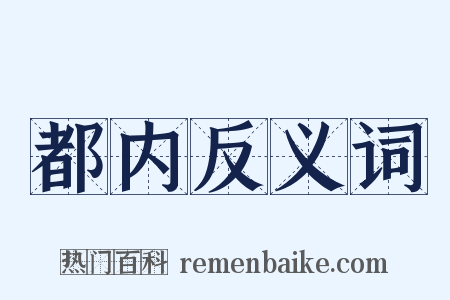 都内反义词是什么意思的图片